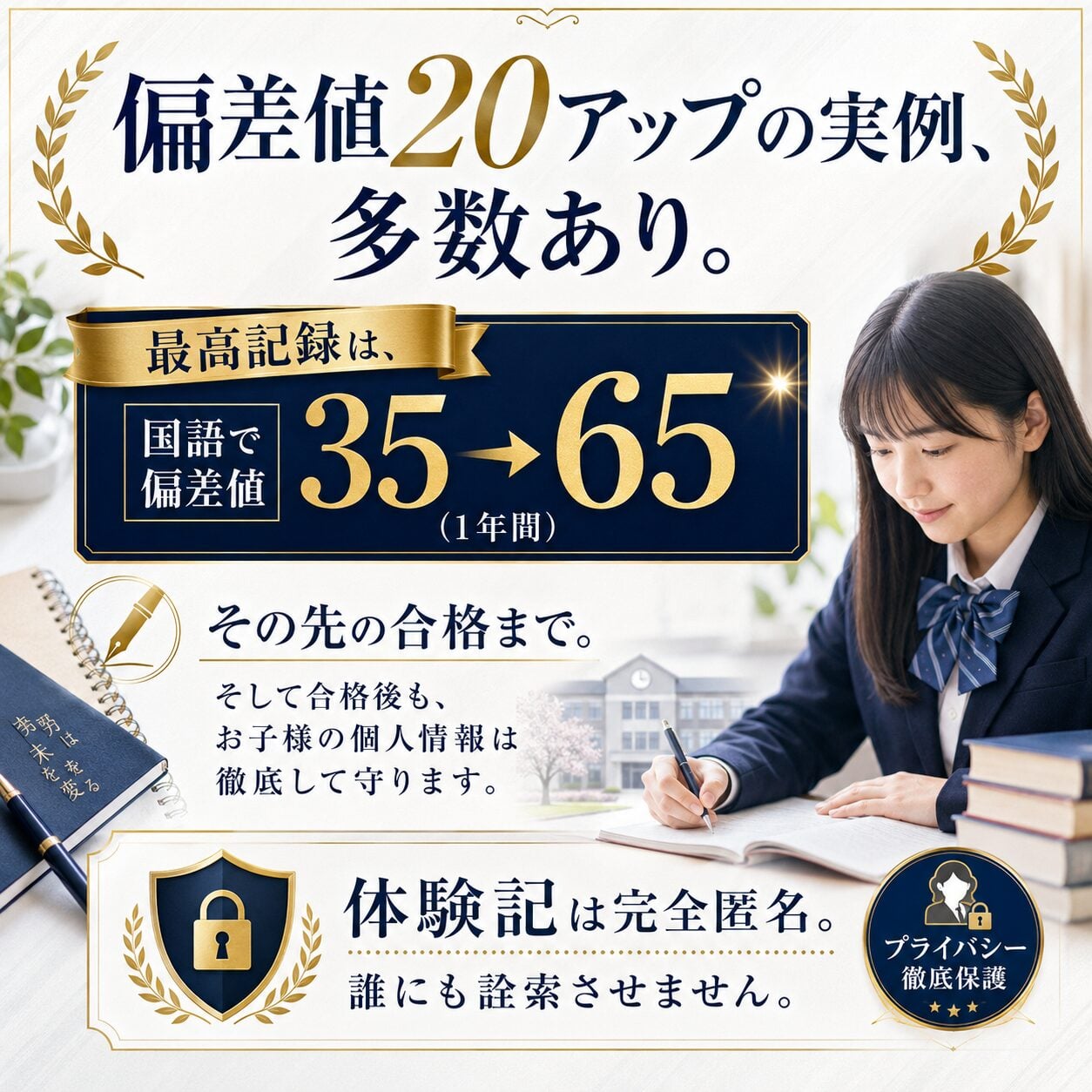 偏差値20アップの実例