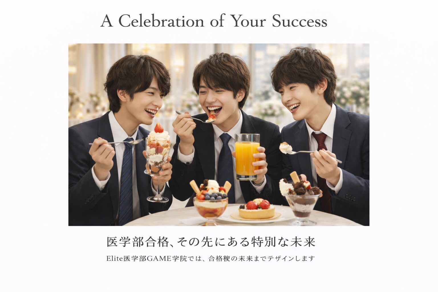 第一志望の難関私立大学に合格